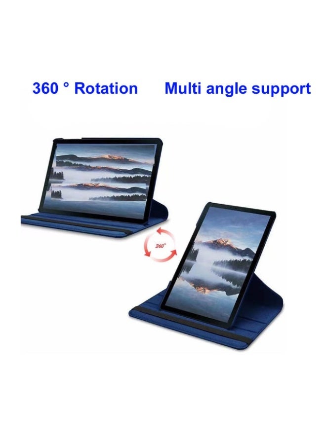 لـ [Redmi Pad Pro 12.1-Inch / Pad 2 Pro 12.1-Inch] [Xiaomi POCO Pad 12.1-Inch] غطاء الحالة ، وقف زاوية متعددة + 360 قوس دوار + غطاء واقي رقيق جلدي مقاوم للصدمات ، أزرق - Image 3